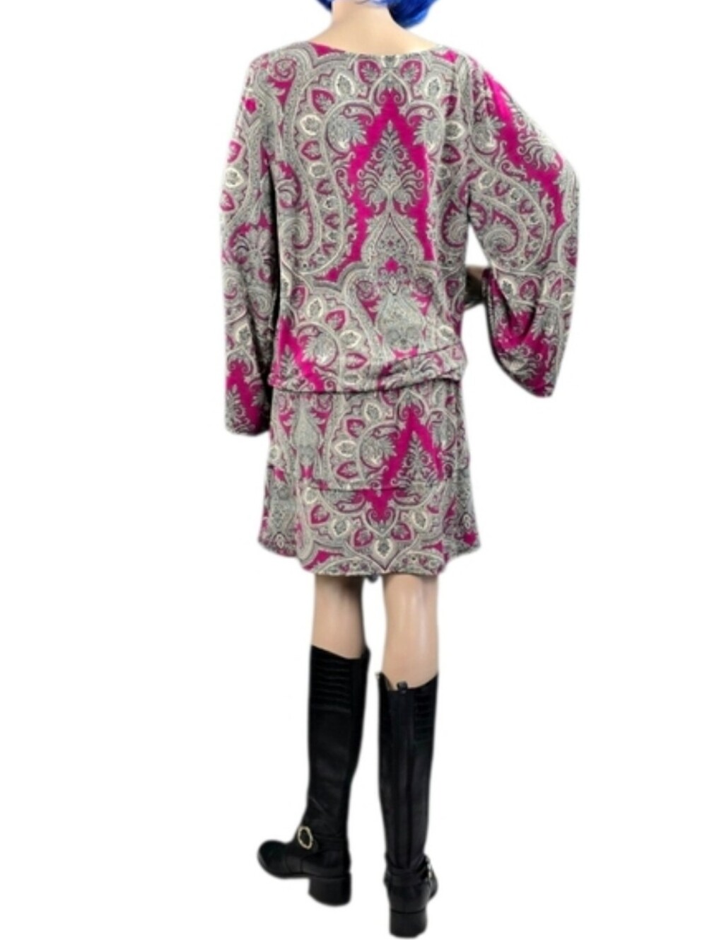 Karl Lagerfeld Paisley Dress, Rare, Hard To Find! - Picture 3 of 16